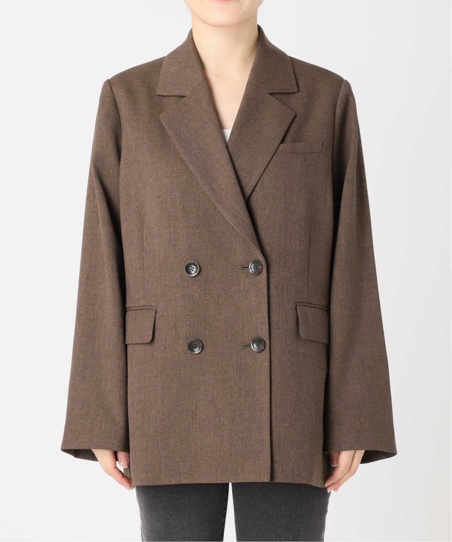 追加2》ツイーディーツイルテーラードダブルジャケット（テーラード