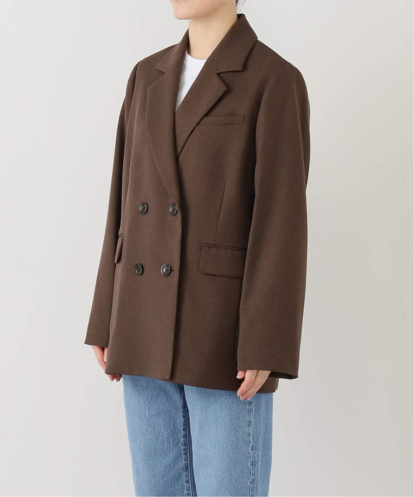 追加2》ツイーディーツイルテーラードダブルジャケット（テーラード