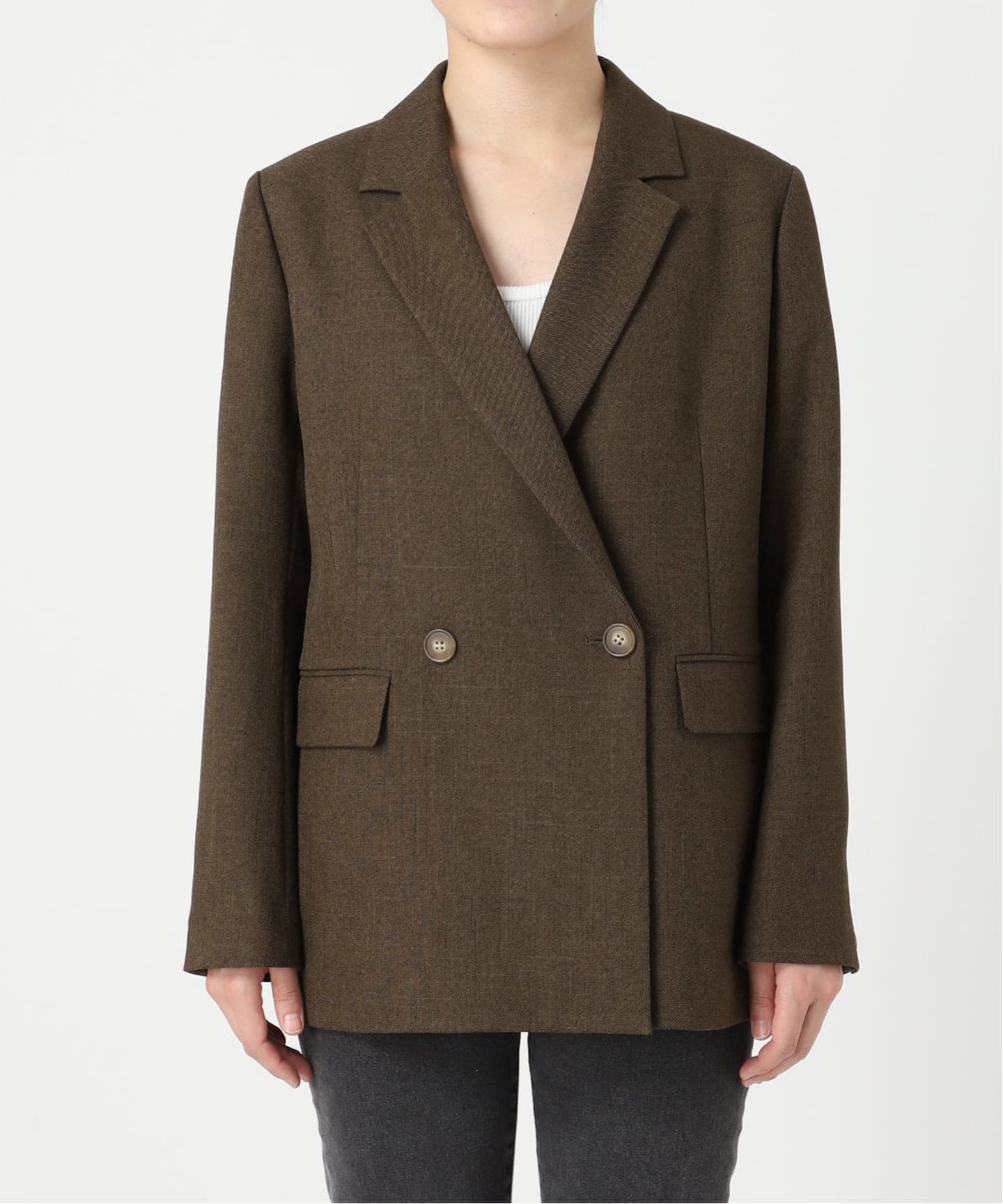 追加》シャークツイードテーラードジャケット（テーラードジャケット