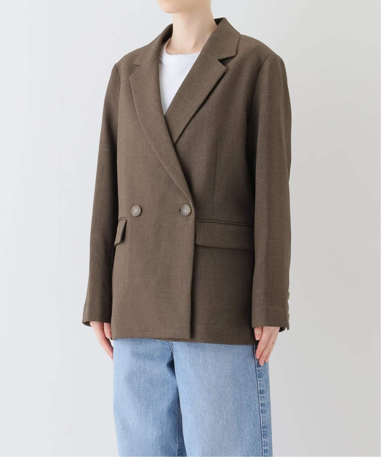 追加》シャークツイードテーラードジャケット（テーラードジャケット
