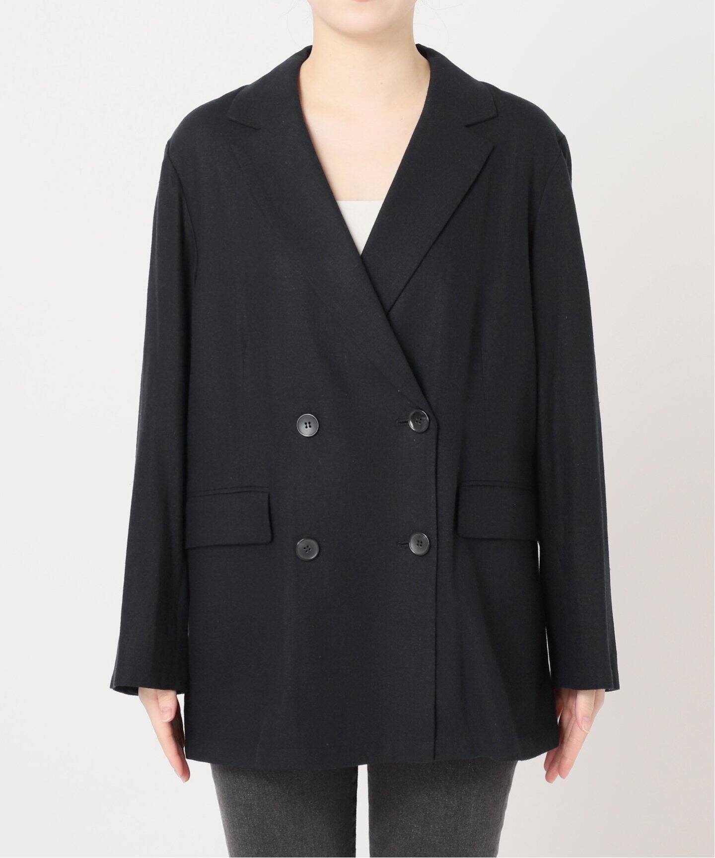 追加》リネンレーヨンテーラードジャケット（テーラードジャケット  