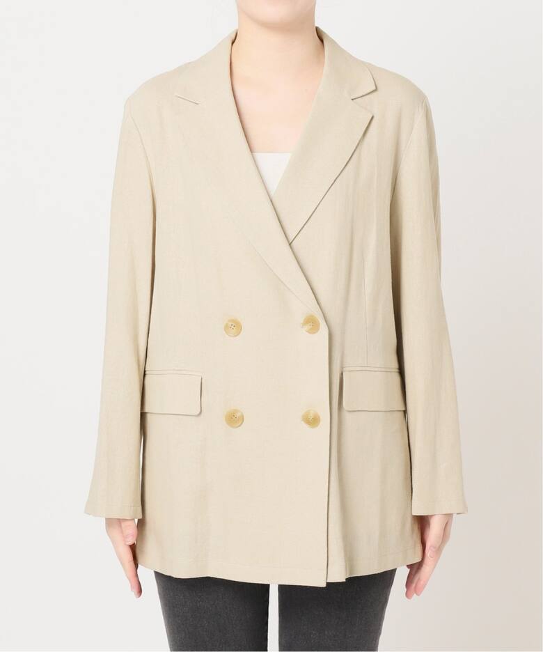 追加》リネンレーヨンテーラードジャケット（テーラードジャケット  