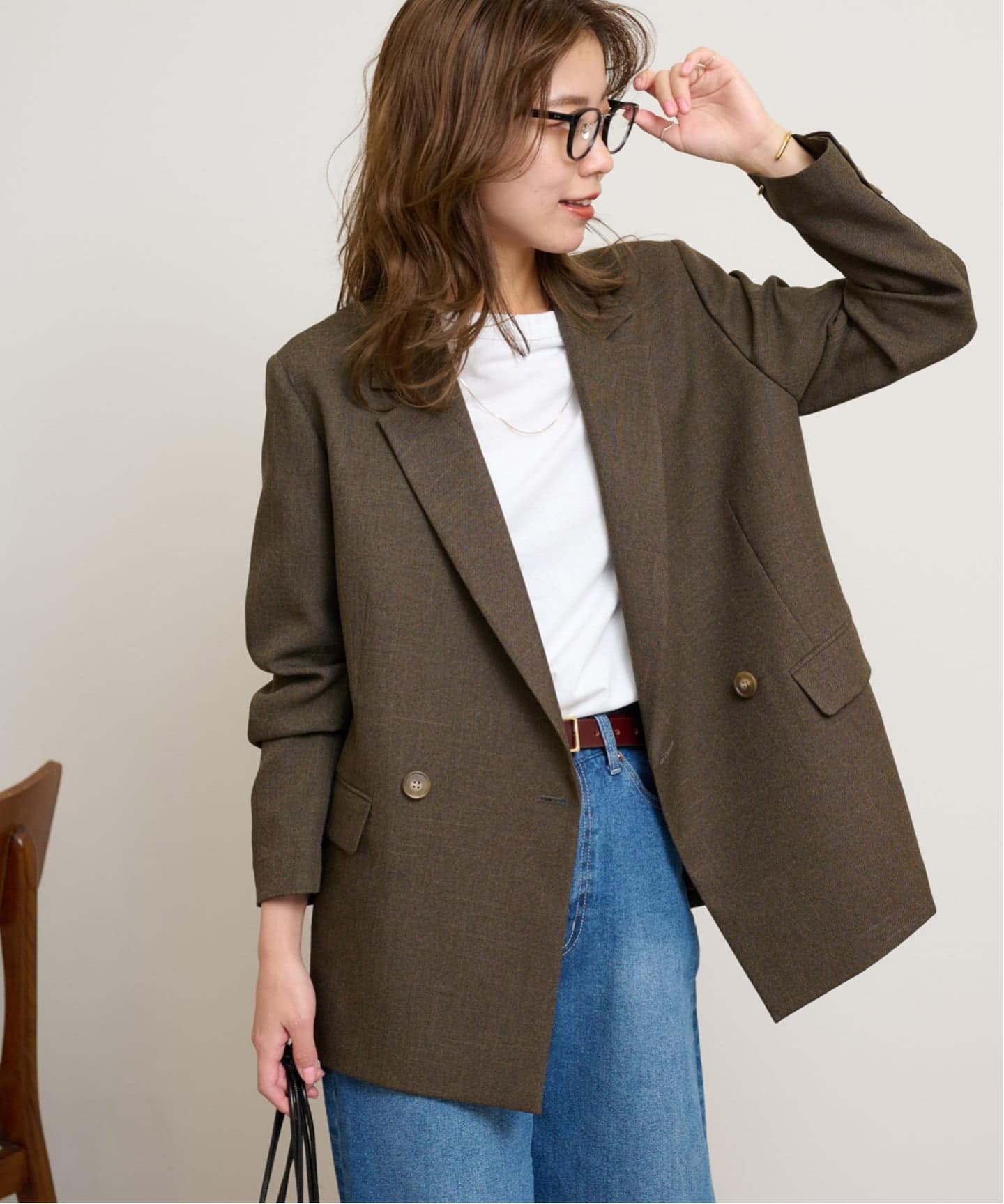 JOURNAL STANDARD シャーク　 ツイードテーラードジャケット 新品未使用 ジャーナルスタンダード シャークツイードテーラー