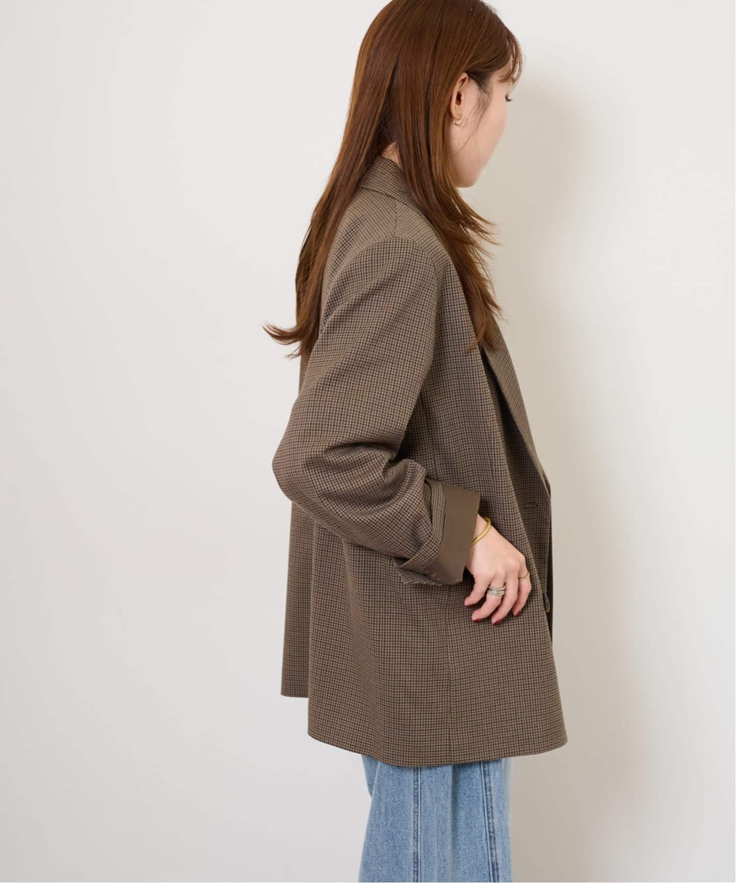 ダブルフロントチェックジャケット（テーラードジャケット）｜JOURNAL