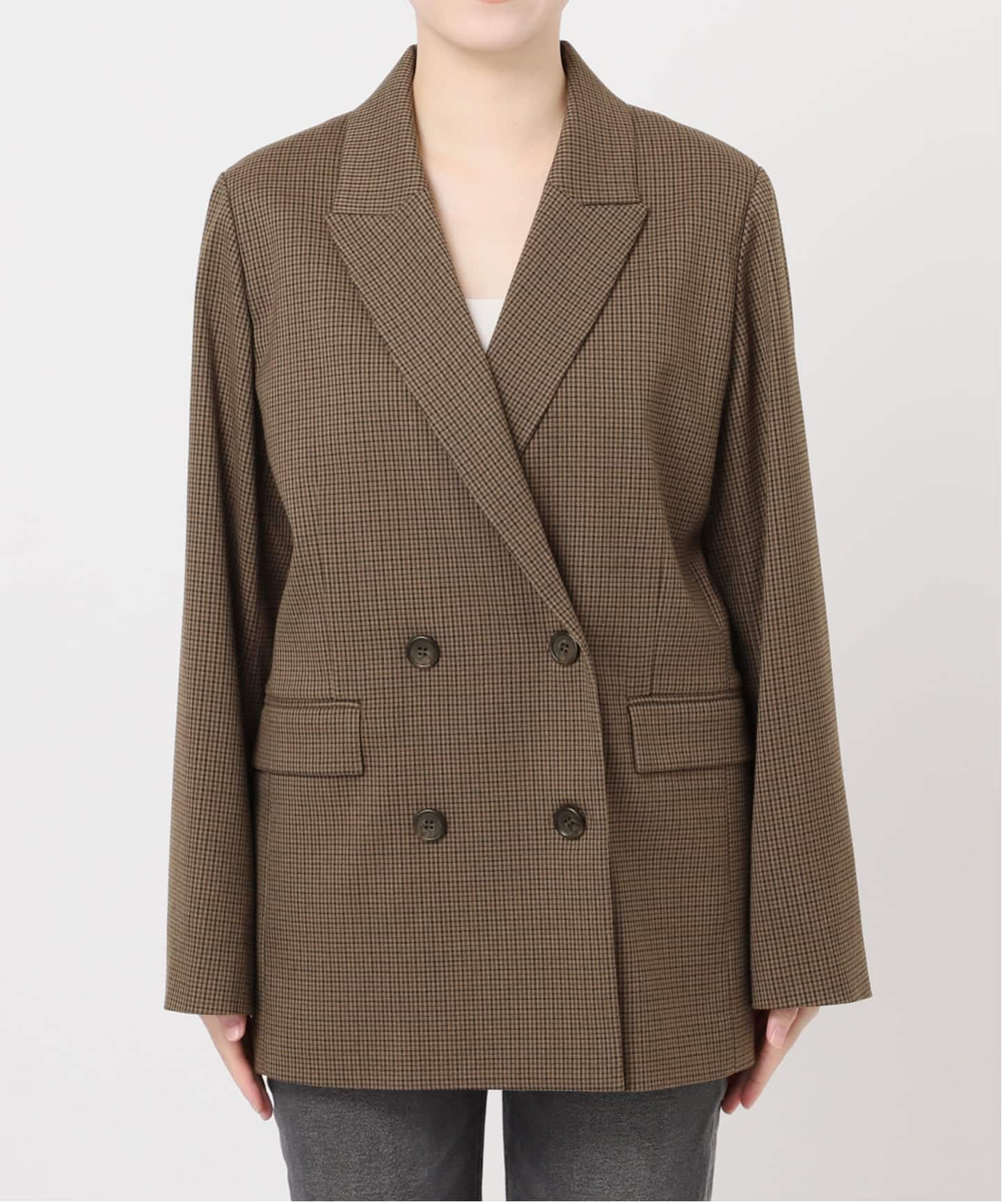 JOURNAL STANDARD relume/ダブルフロントチェックジャケット 予約》ダブルフロントチェックジャケット（テーラードジャケット