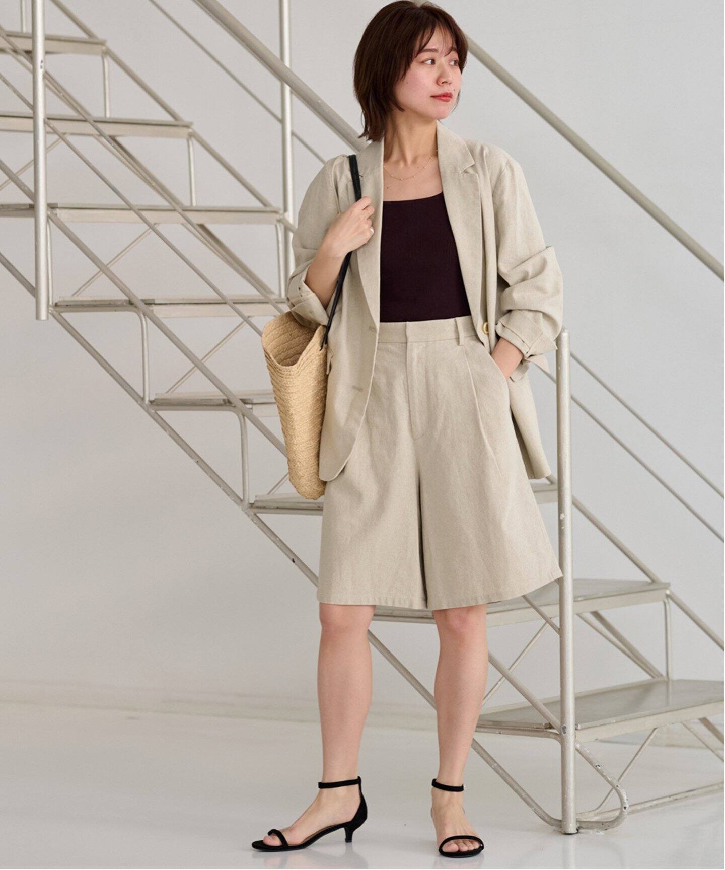 コットンリネンシングルジャケット（テーラードジャケット）｜JOURNAL