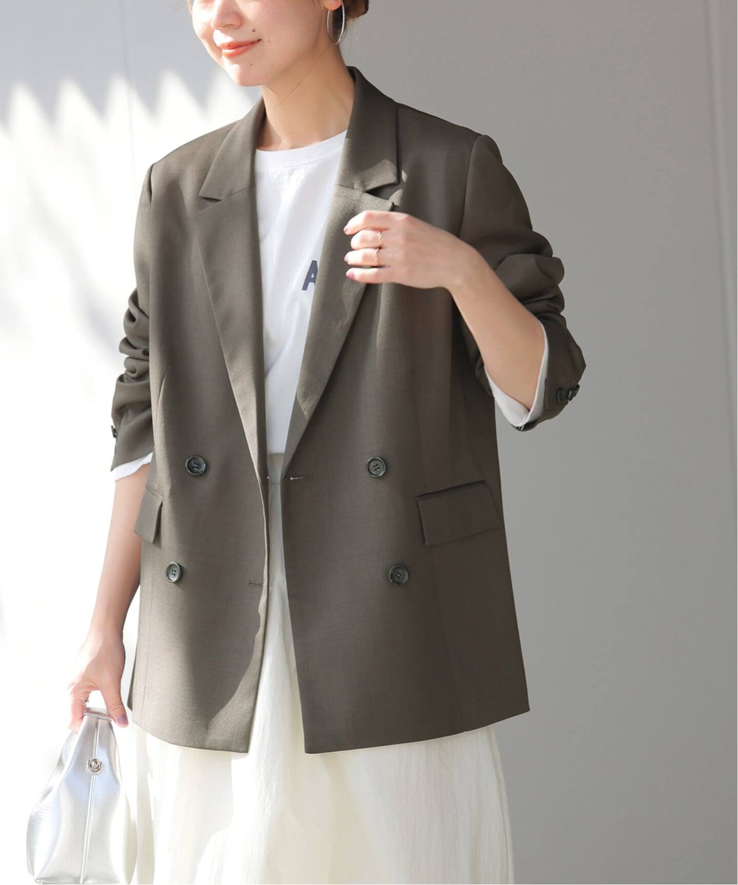 追加 / 新色》ダブルフロントテーラードジャケット（テーラード