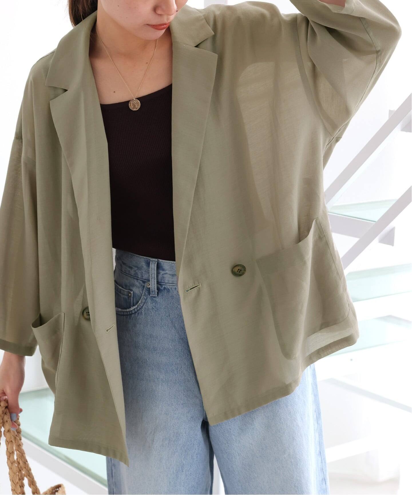 追加4》シアーテーラードジャケット（テーラードジャケット）｜JOURNAL