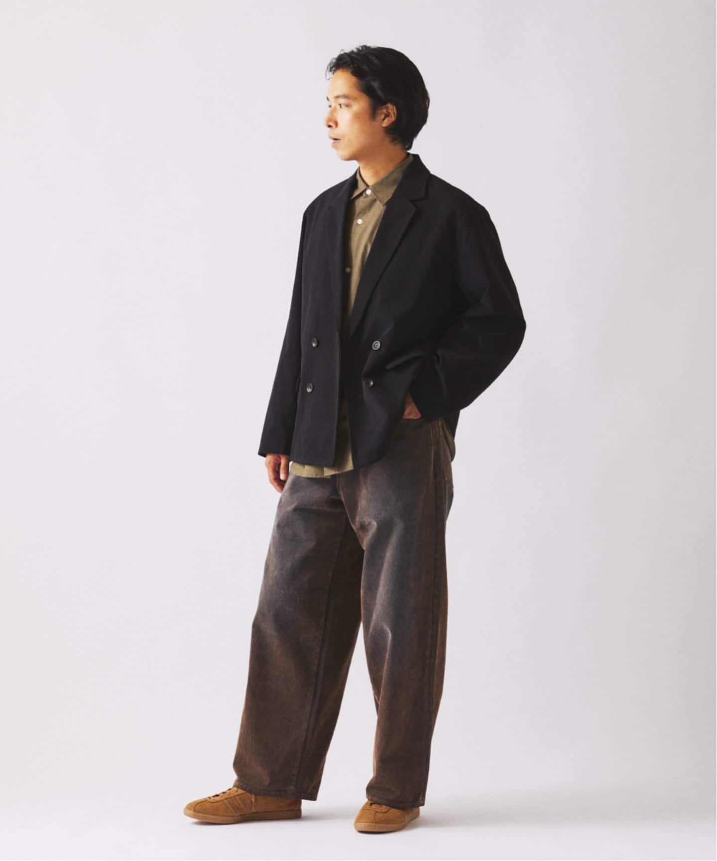 TECH ”SOLOTEX(R)” コーデュロイ ウォッシャブル ダブルジャケット