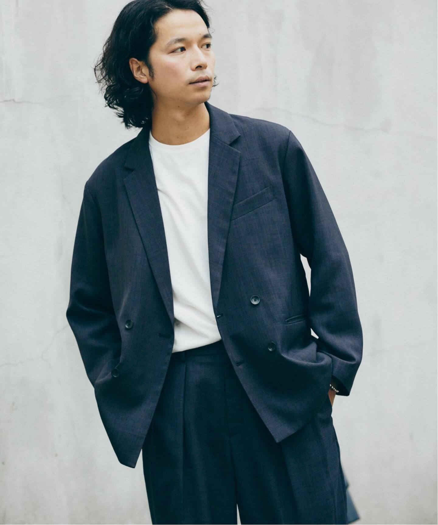 バスケット ”ウォッシャブル” ダブルブレスト ジャケット（その他 