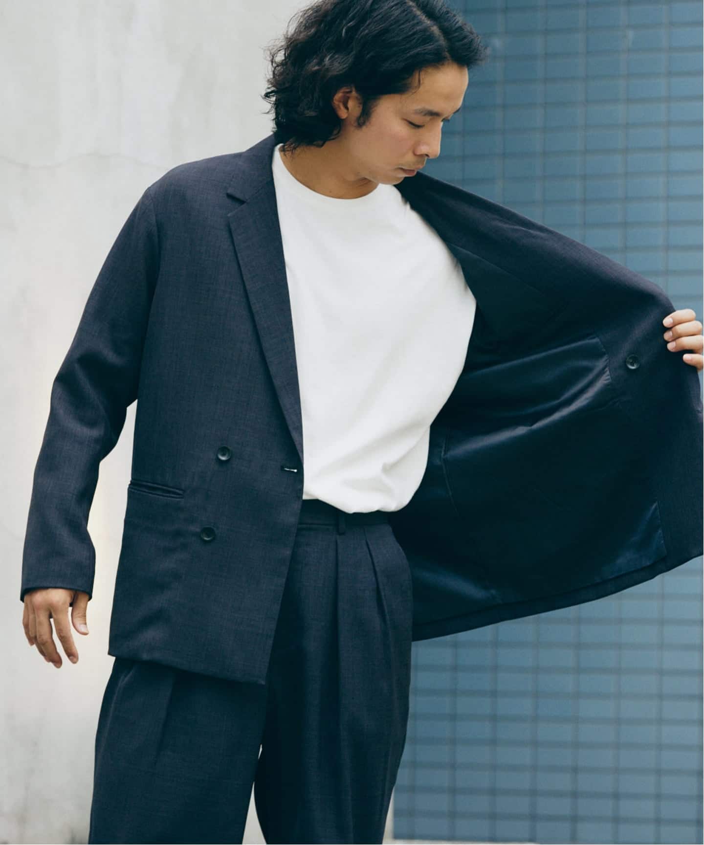 バスケット ”ウォッシャブル” ダブルブレスト ジャケット（その他