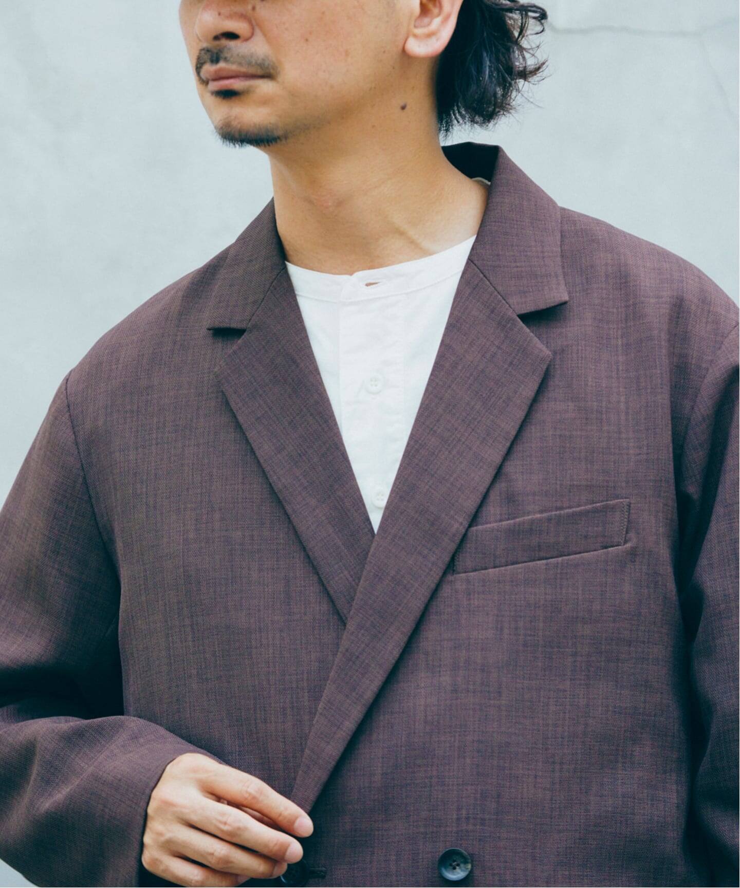 バスケット ”ウォッシャブル” ダブルブレスト ジャケット（その他 