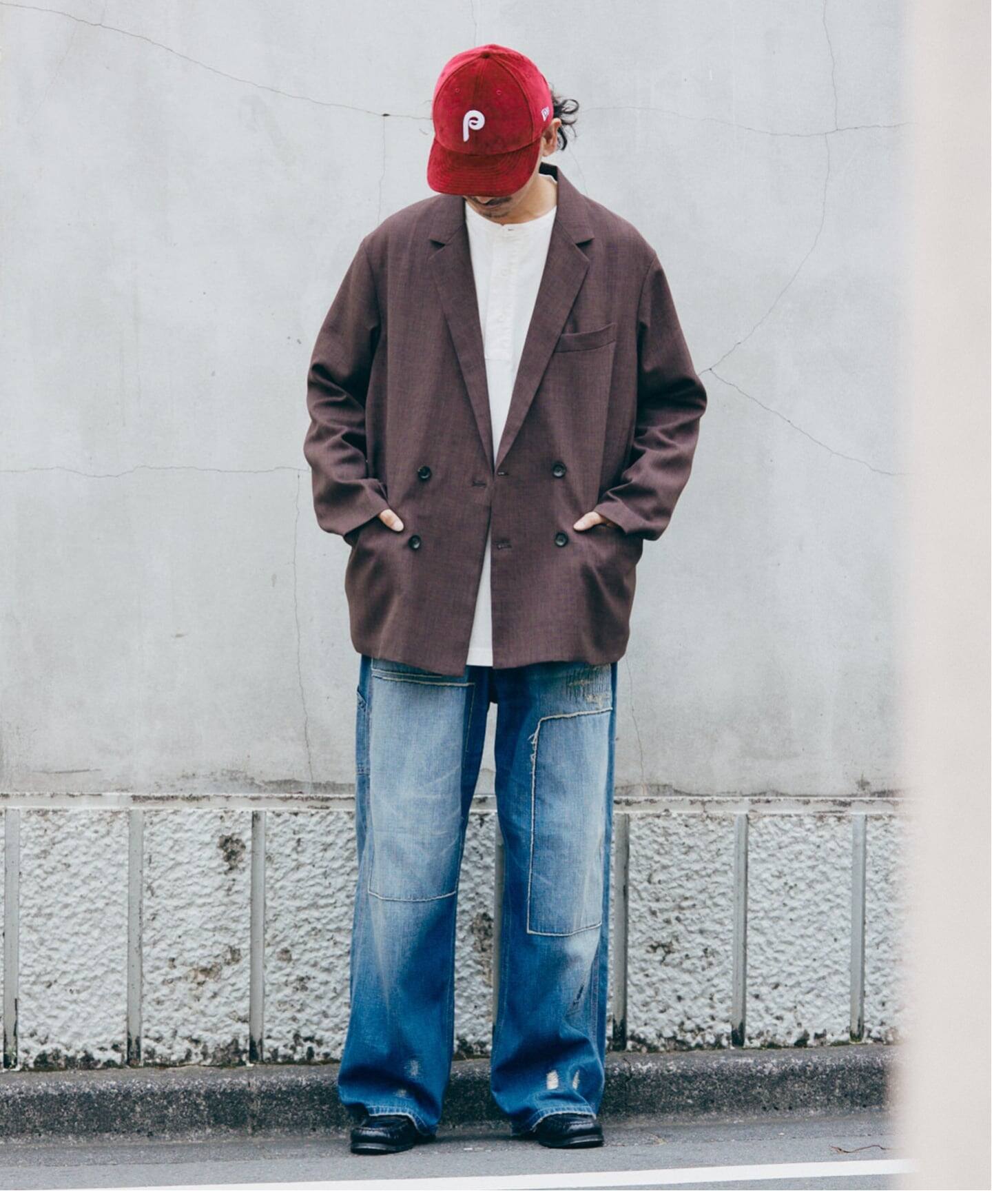 バスケット ”ウォッシャブル” ダブルブレスト ジャケット