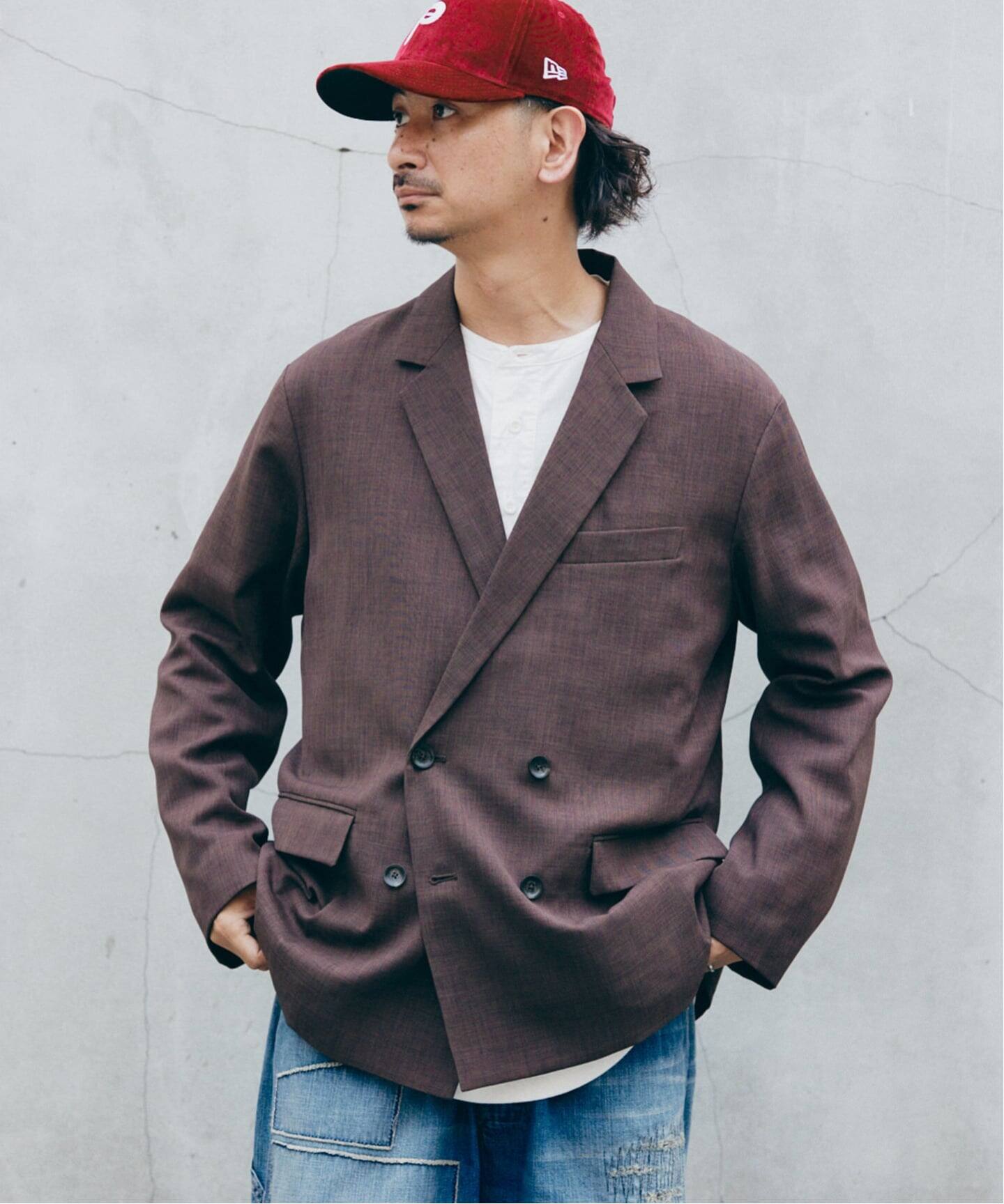バスケット ”ウォッシャブル” ダブルブレスト ジャケット（その他