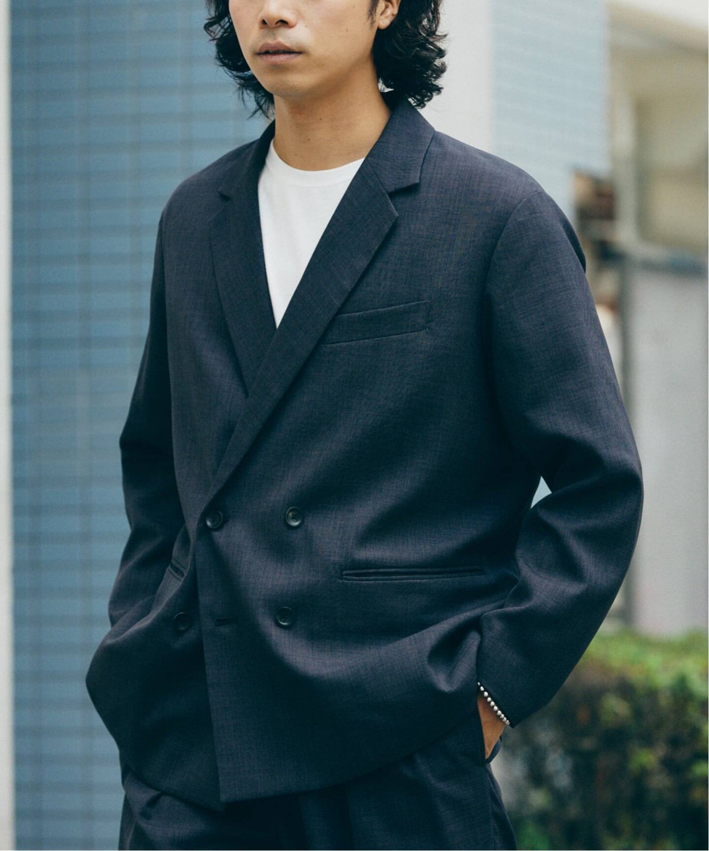 バスケット ”ウォッシャブル” ダブルブレスト ジャケット（その他 