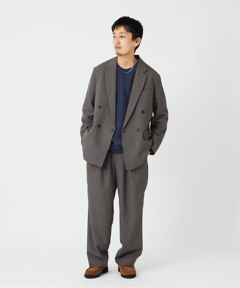 LANATEC ウォッシャブル ダブルブレストジャケット（テーラード  