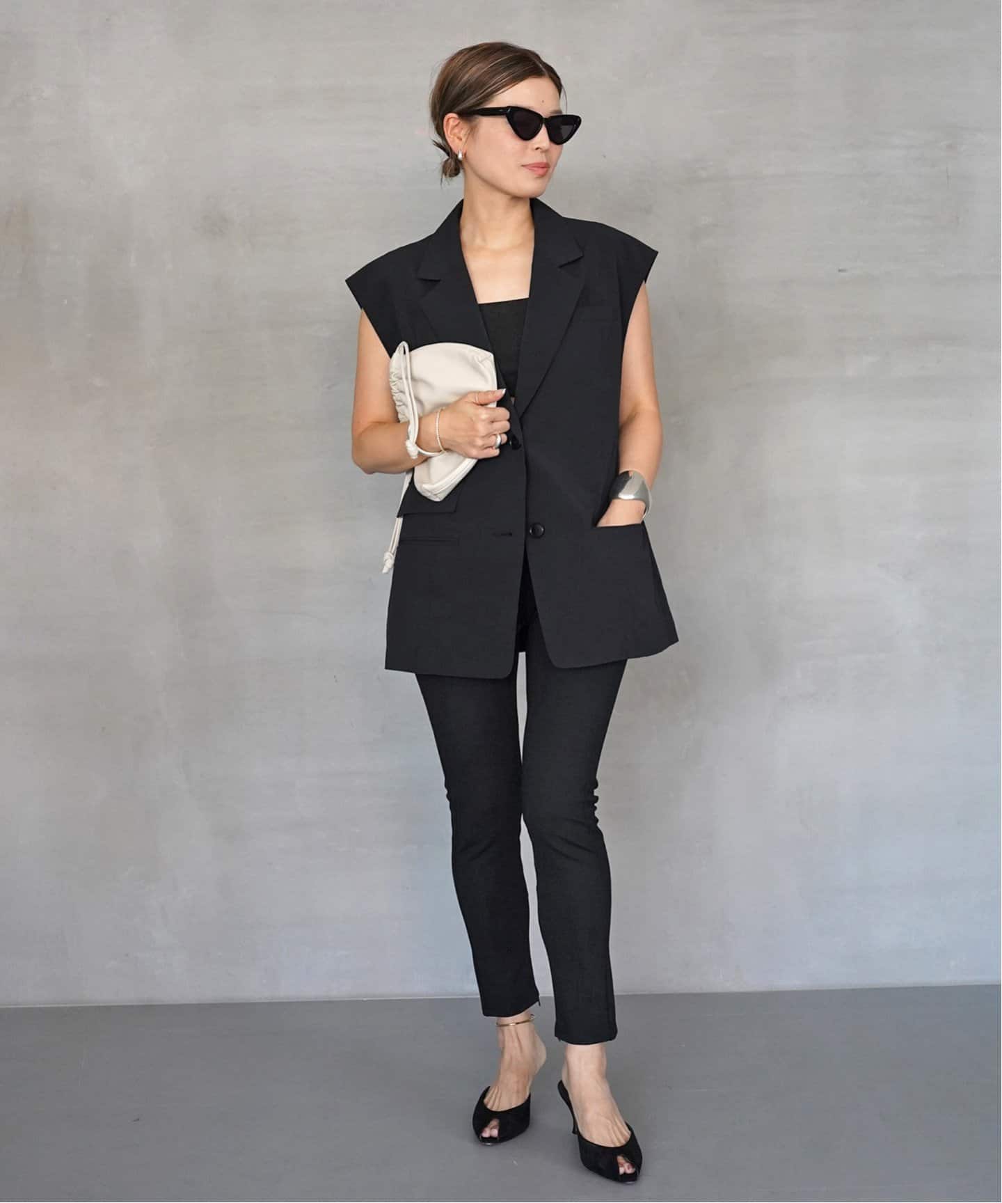 DEUXIEME CLASSE - Deuxieme Classe 『CELERI』 ダイヤスリーブ27000円 予約》CELERI Sleeveless ジャケット（ジレ）｜Deuxieme Classe
