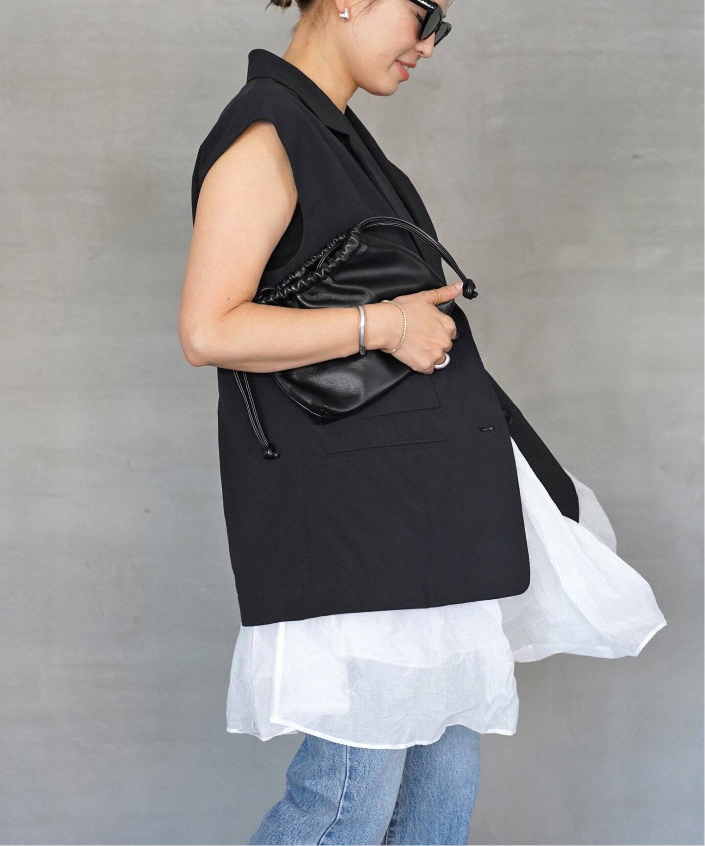 DEUXIEME CLASSE - Deuxieme Classe 『CELERI』 ダイヤスリーブ27000円 予約》CELERI Sleeveless ジャケット（ジレ）｜Deuxieme Classe