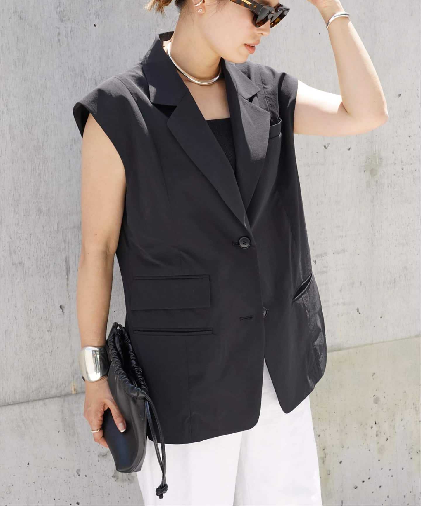 CELERI Sleeveless ジャケット（ジレ）｜Deuxieme Classe
