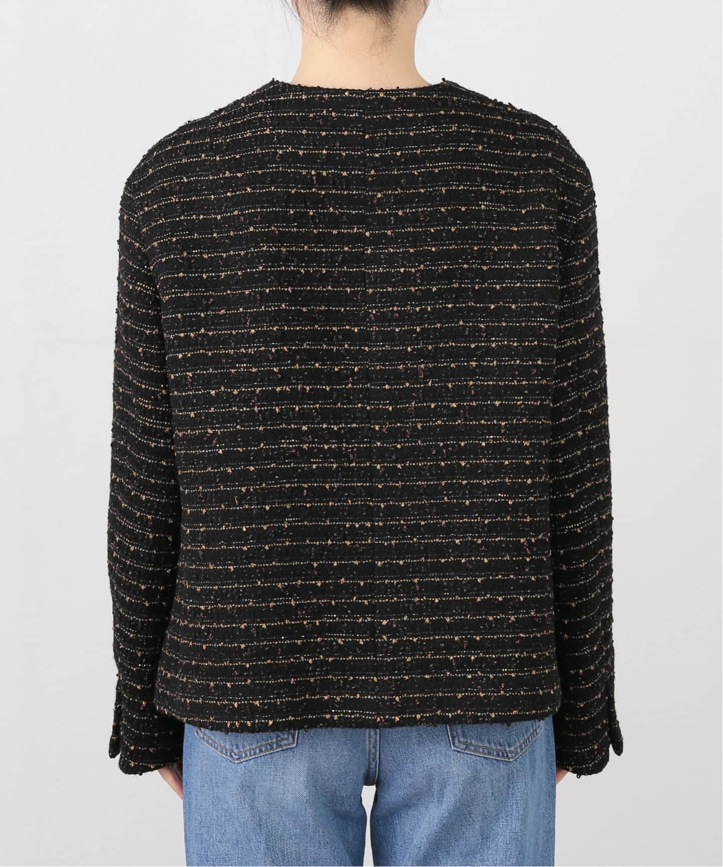 美品 ドゥーズィエムクラス TWEED ジャケット 21010500402030 FANTASY TWEED ジャケット（その他ジャケット・スーツ