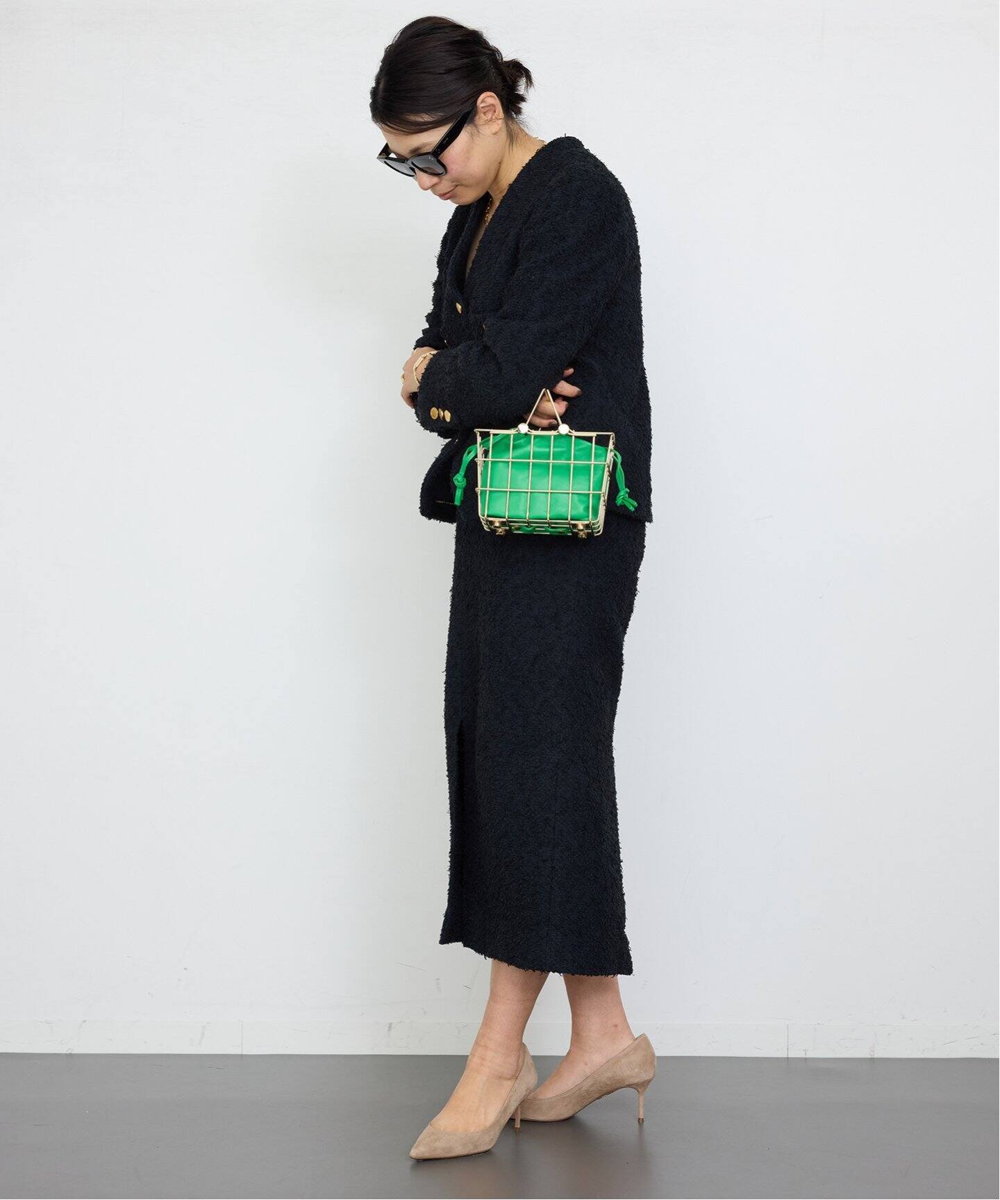 LINTON TWEED Vネック ジャケット（ノーカラージャケット）｜Deuxieme  