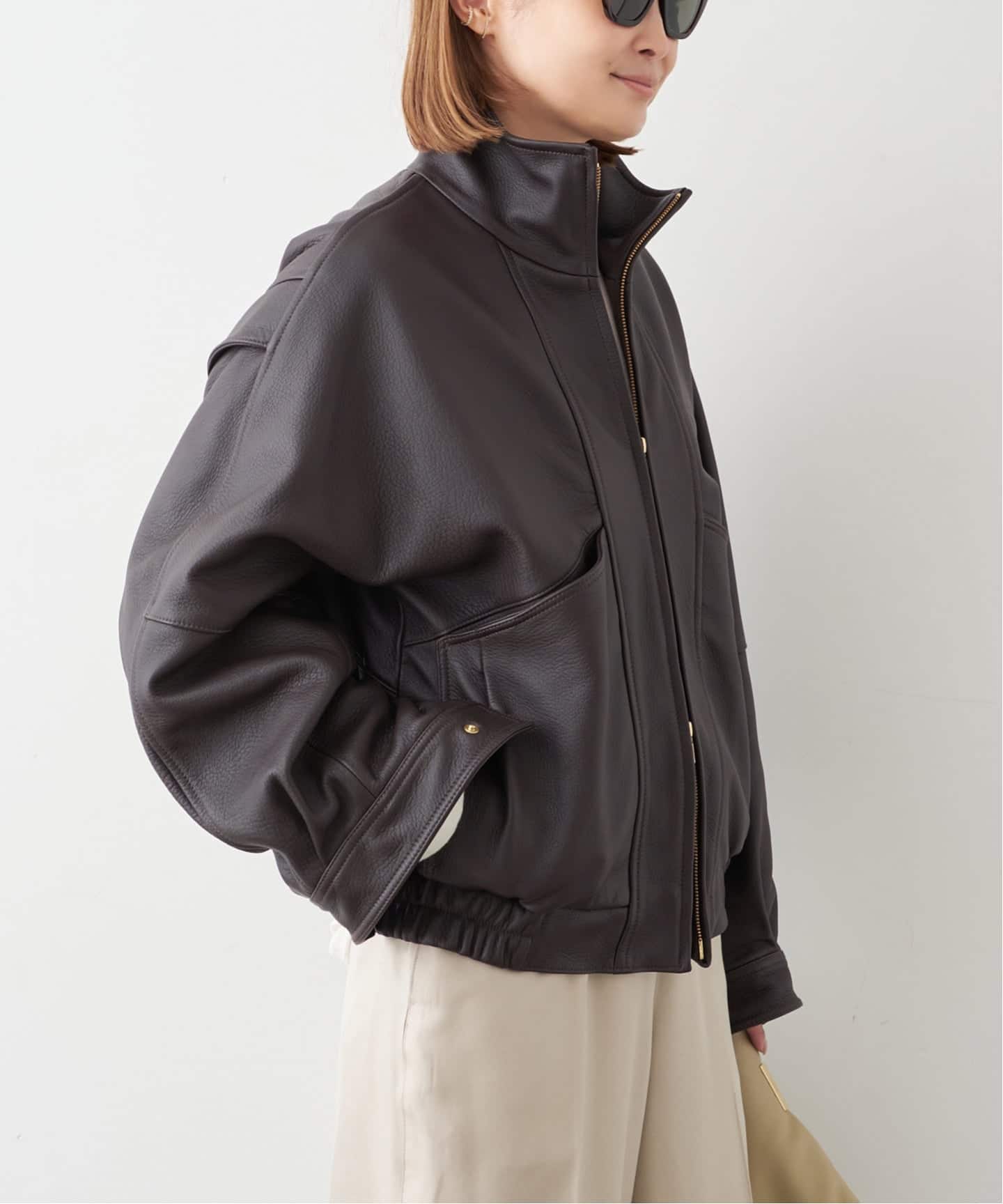 DEERSKIN BOMBER ジャケット（レザージャケット）｜Deuxieme