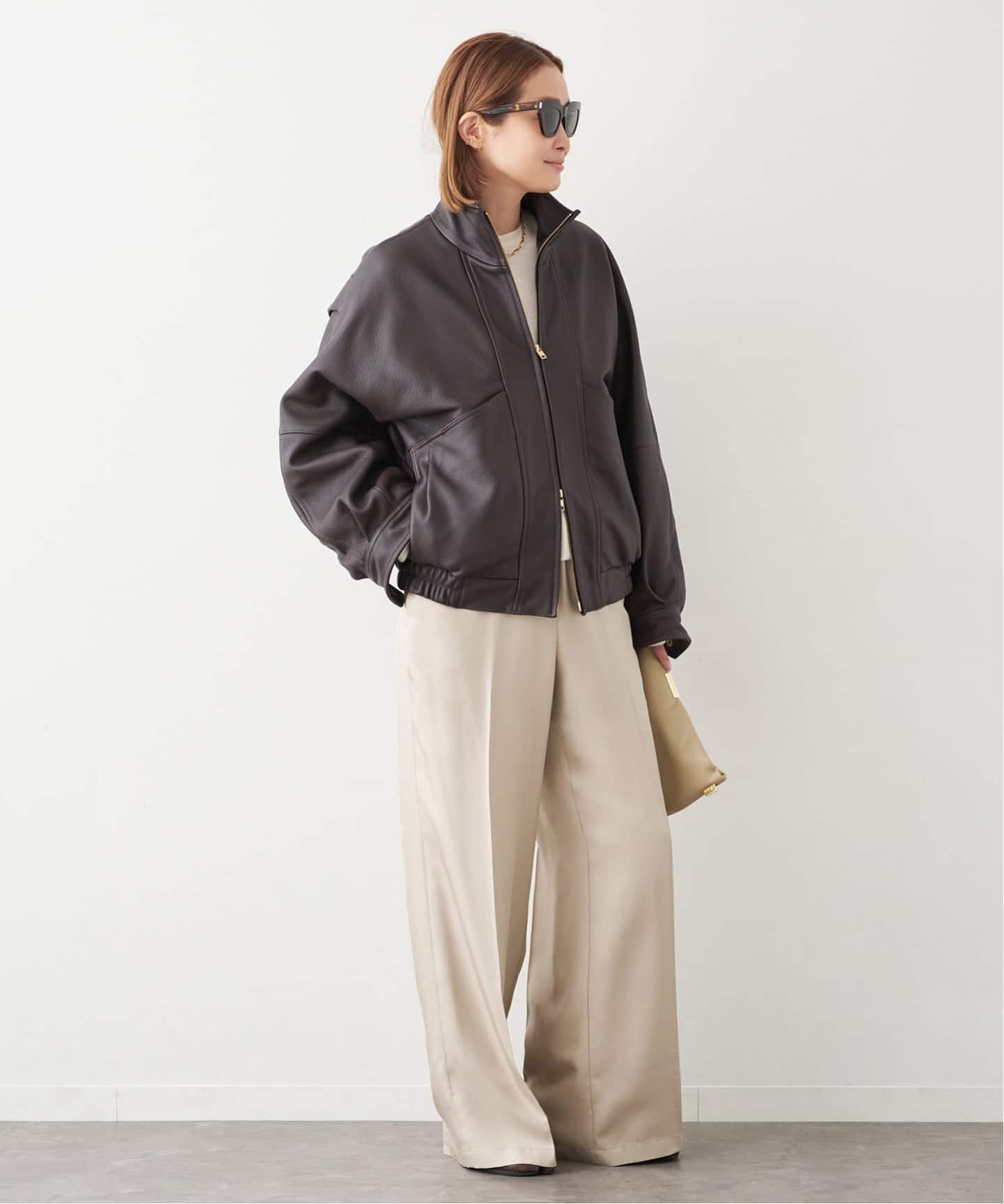 DEERSKIN BOMBER ジャケット（レザージャケット）｜Deuxieme Classe