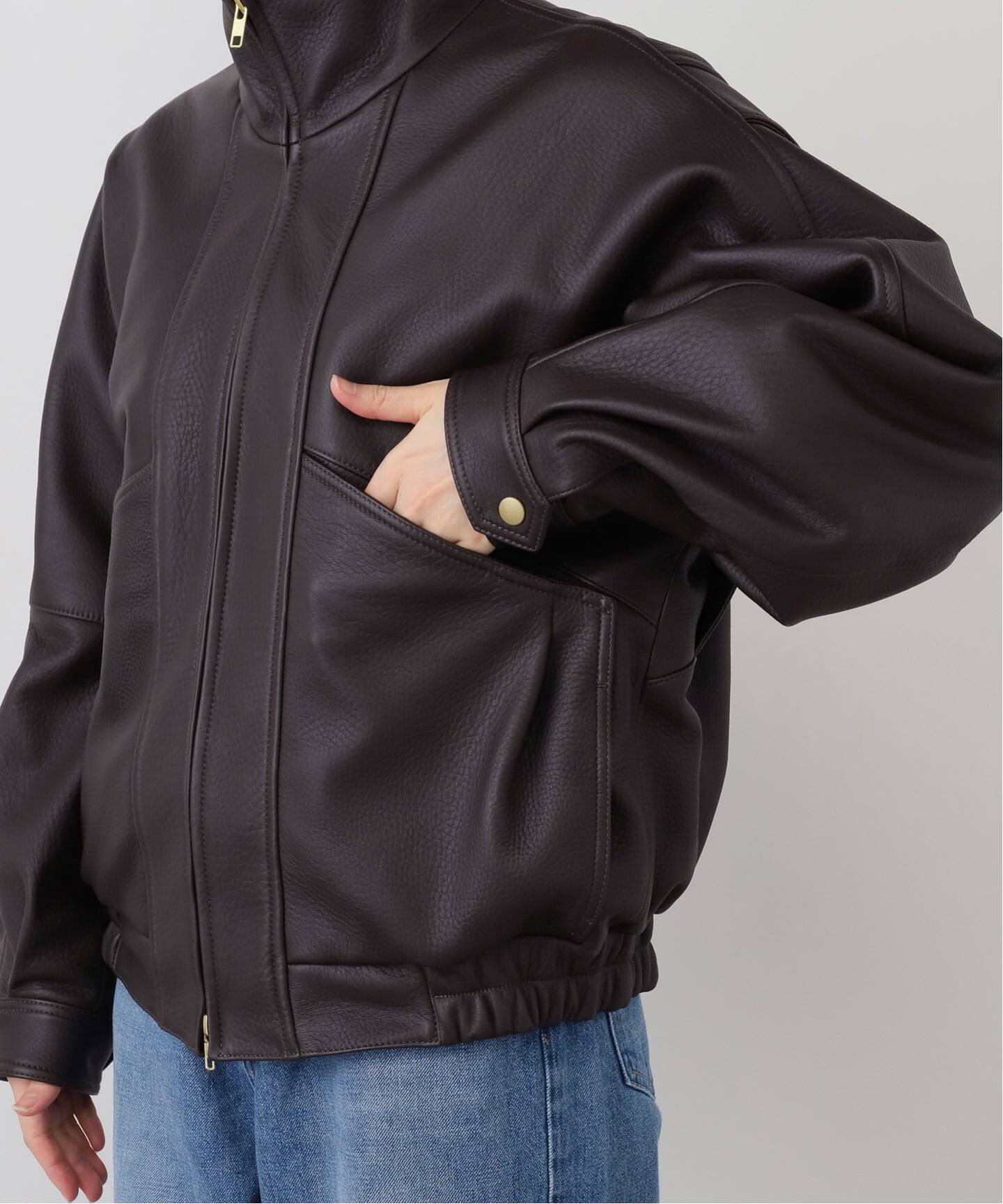 DEERSKIN BOMBER ジャケット（レザージャケット）｜Deuxieme