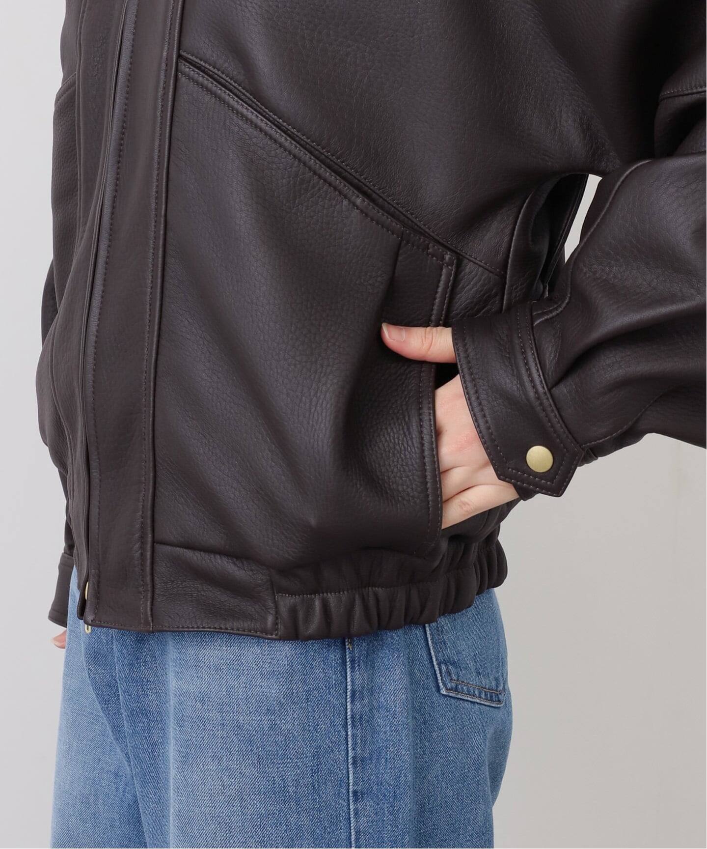 DEERSKIN BOMBER ジャケット（レザージャケット）｜Deuxieme Classe