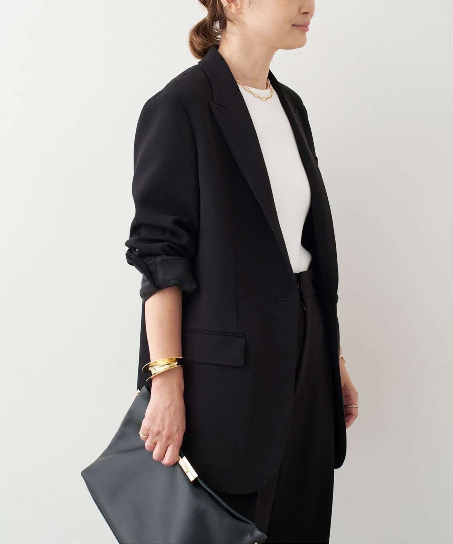 トリアセジョーゼット ジャケット（テーラードジャケット）｜Deuxieme