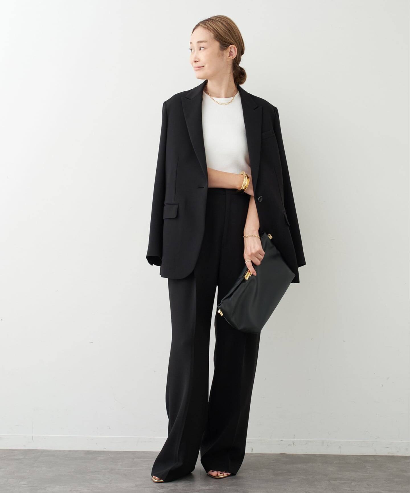 トリアセジョーゼット ジャケット（テーラードジャケット