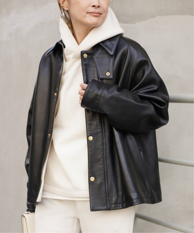 追加【CINQUANTA/チンクアンタ】レザーブルゾン（レザージャケット  