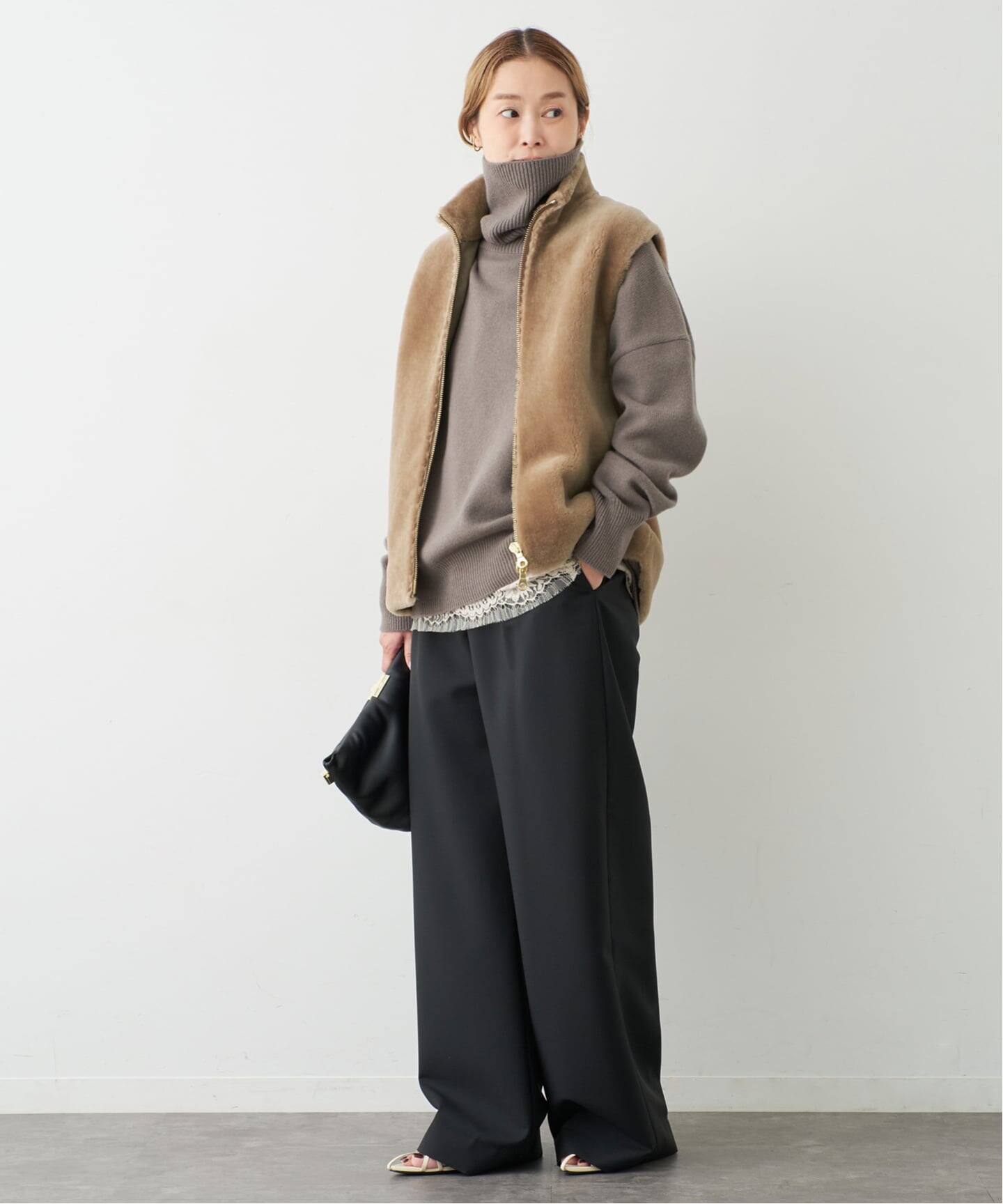 ムートンベスト フェイクレザームートンベスト | ファッション通販サイト NUGU