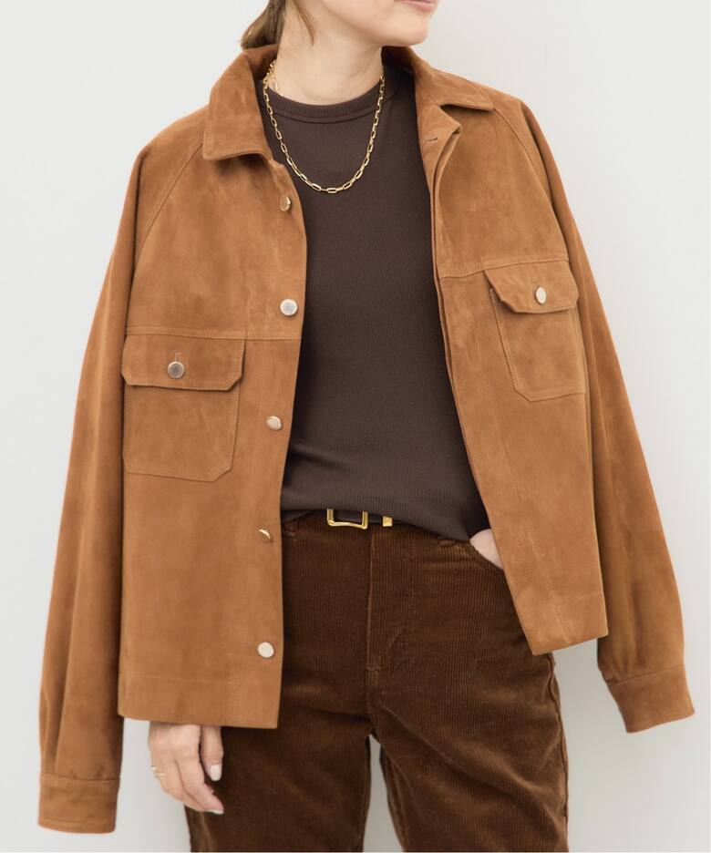 CINQUANTA/チンクアンタ】スエードブルゾン（レザージャケット  