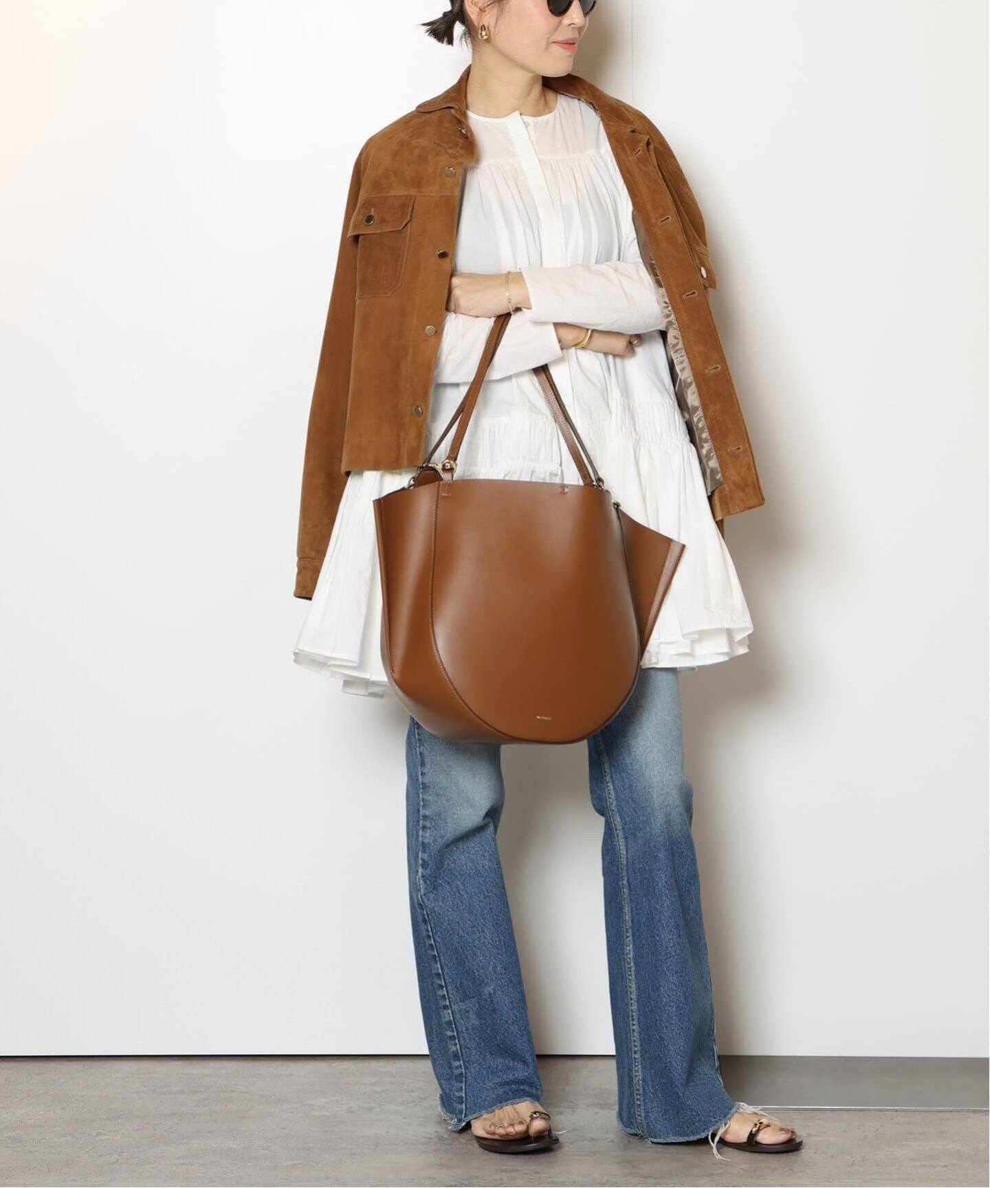 CINQUANTA/チンクアンタ】スエードブルゾン（レザージャケット  