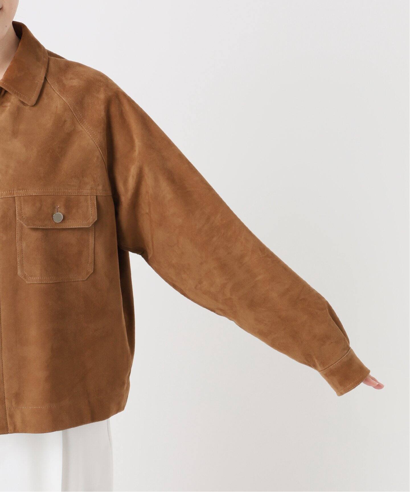 CINQUANTA/チンクアンタ】スエードブルゾン（レザージャケット  