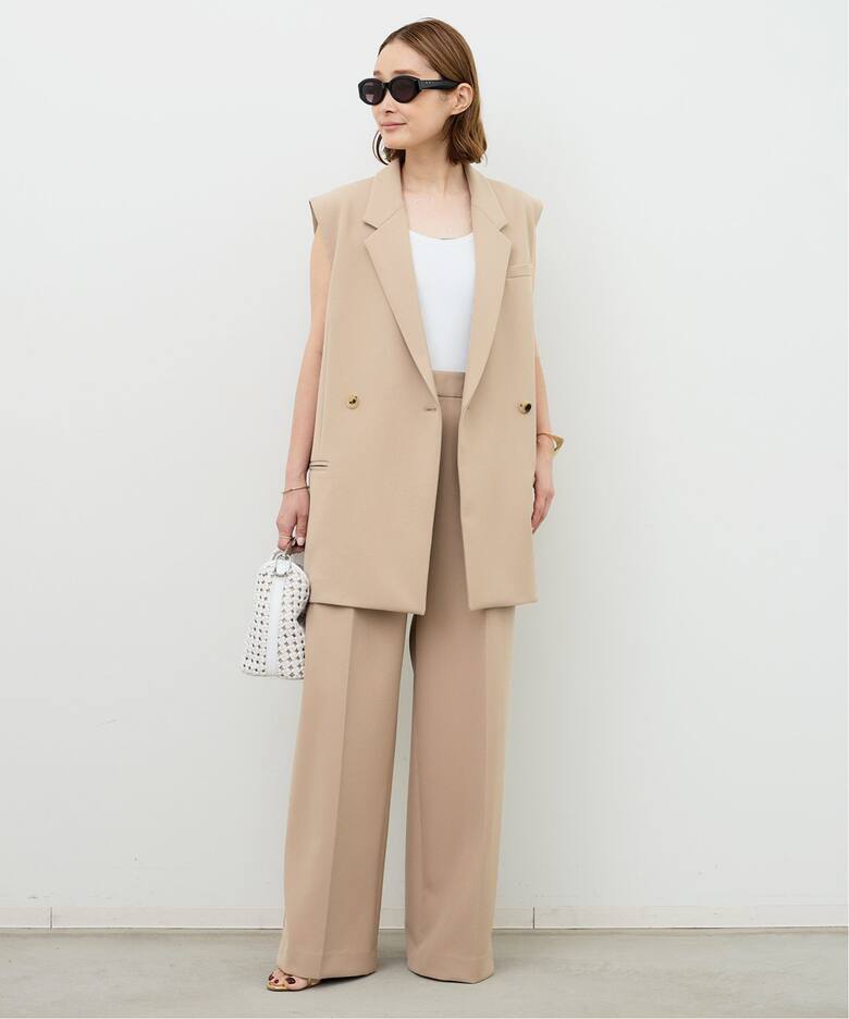Wクロス ロングベスト（ジレ）｜Deuxieme Classe（ドゥーズィエム 