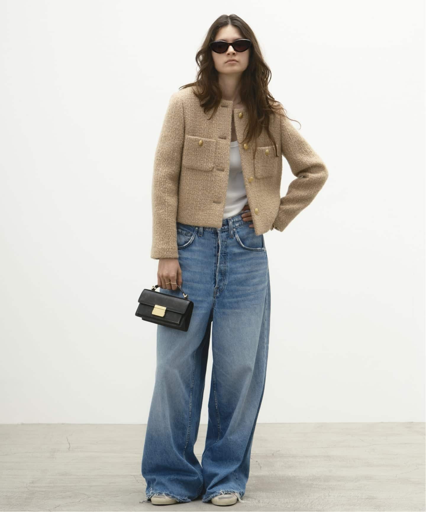 美品 ドゥーズィエムクラス TWEED ジャケット 21010500402030 FANTASY TWEED ジャケット（その他ジャケット・スーツ
