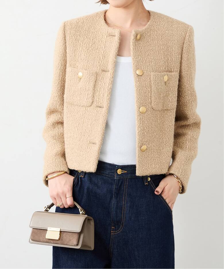 Tweed ブレザー 1（ノーカラージャケット）｜Deuxieme Classe 