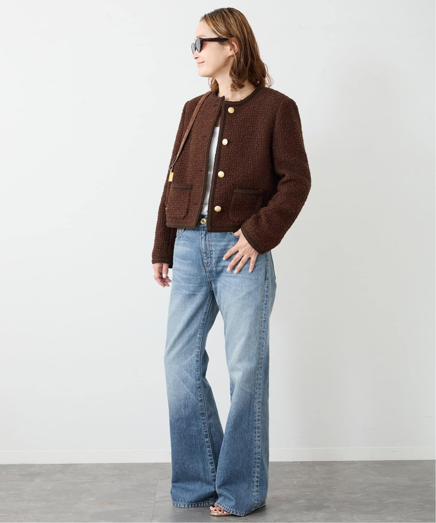 Deuxieme Classe TWEED カーディガンジャケット Deuxieme Classe（ドゥーズィエムクラス）の「*TWEED