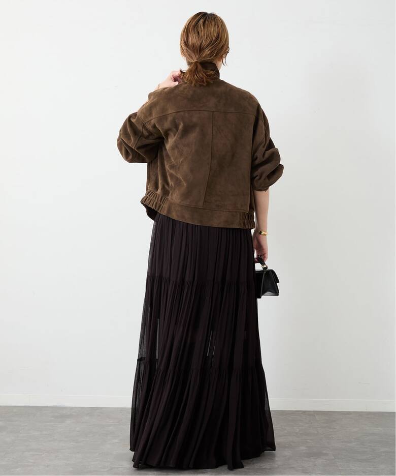 Suede Cropped ブルゾン（レザージャケット）｜Deuxieme Classe 