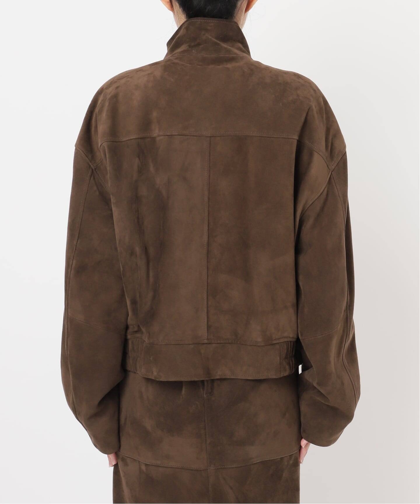 Suede Cropped ブルゾン（レザージャケット）｜Deuxieme Classe