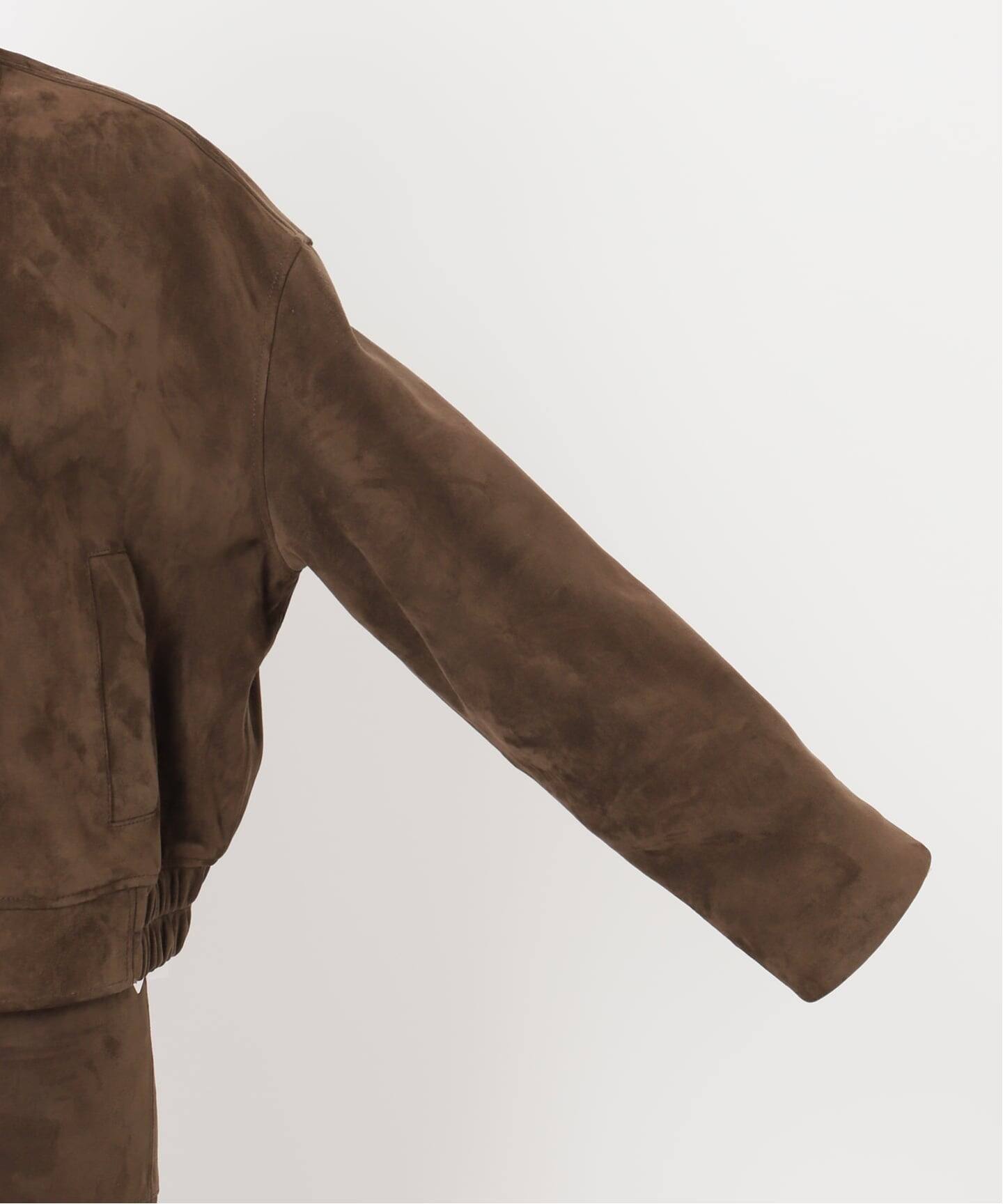 Suede Cropped ブルゾン（レザージャケット）｜Deuxieme Classe