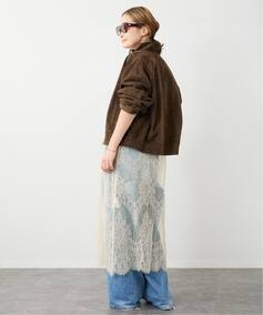 Suede Cropped ブルゾン（レザージャケット）｜Deuxieme Classe 
