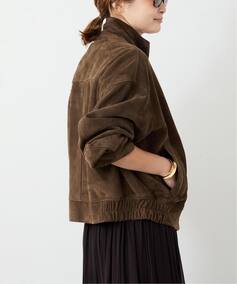 Suede Cropped ブルゾン（レザージャケット）｜Deuxieme Classe 