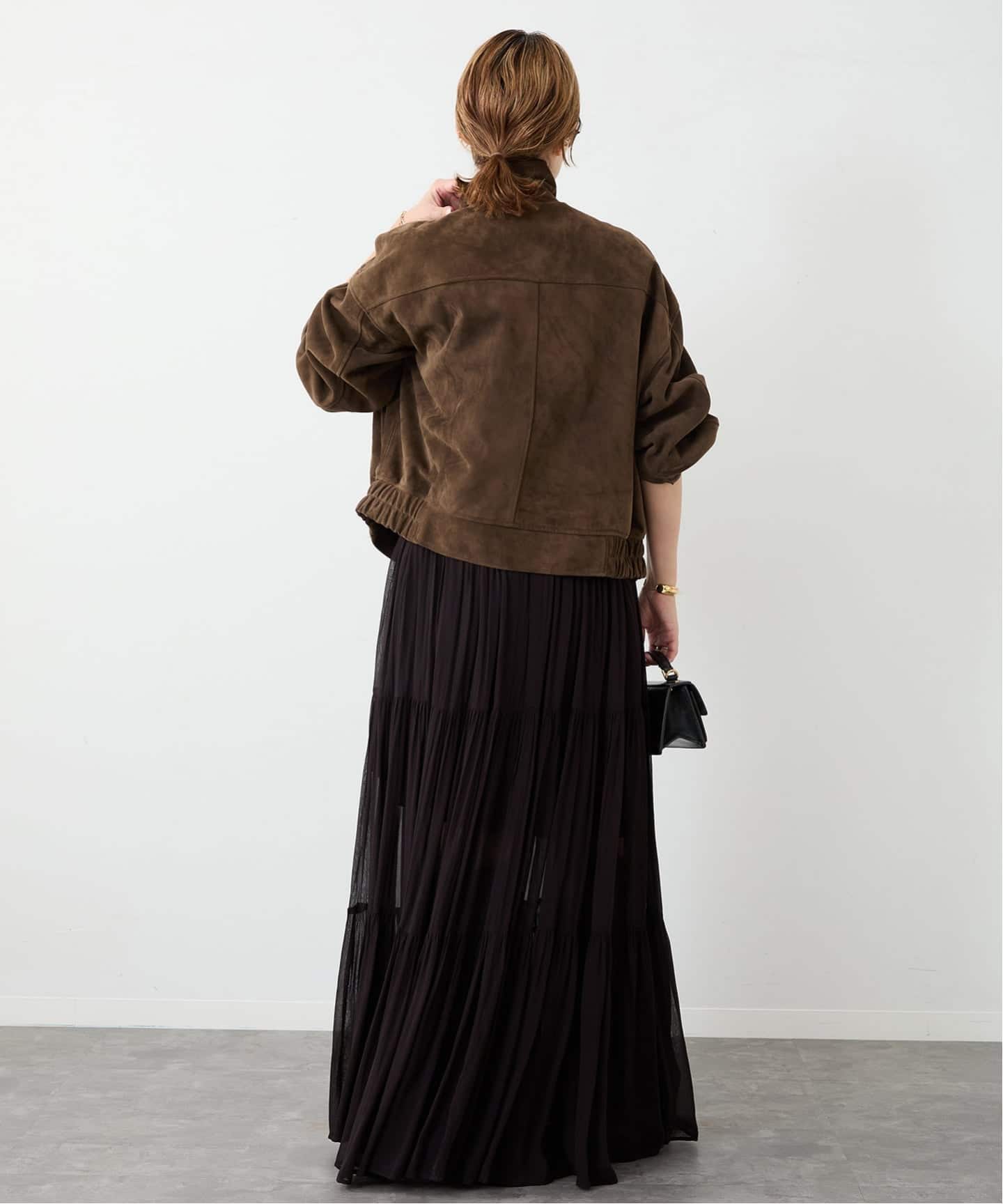 予約》*Suede Cropped ブルゾン（レザージャケット）｜Deuxieme Classe