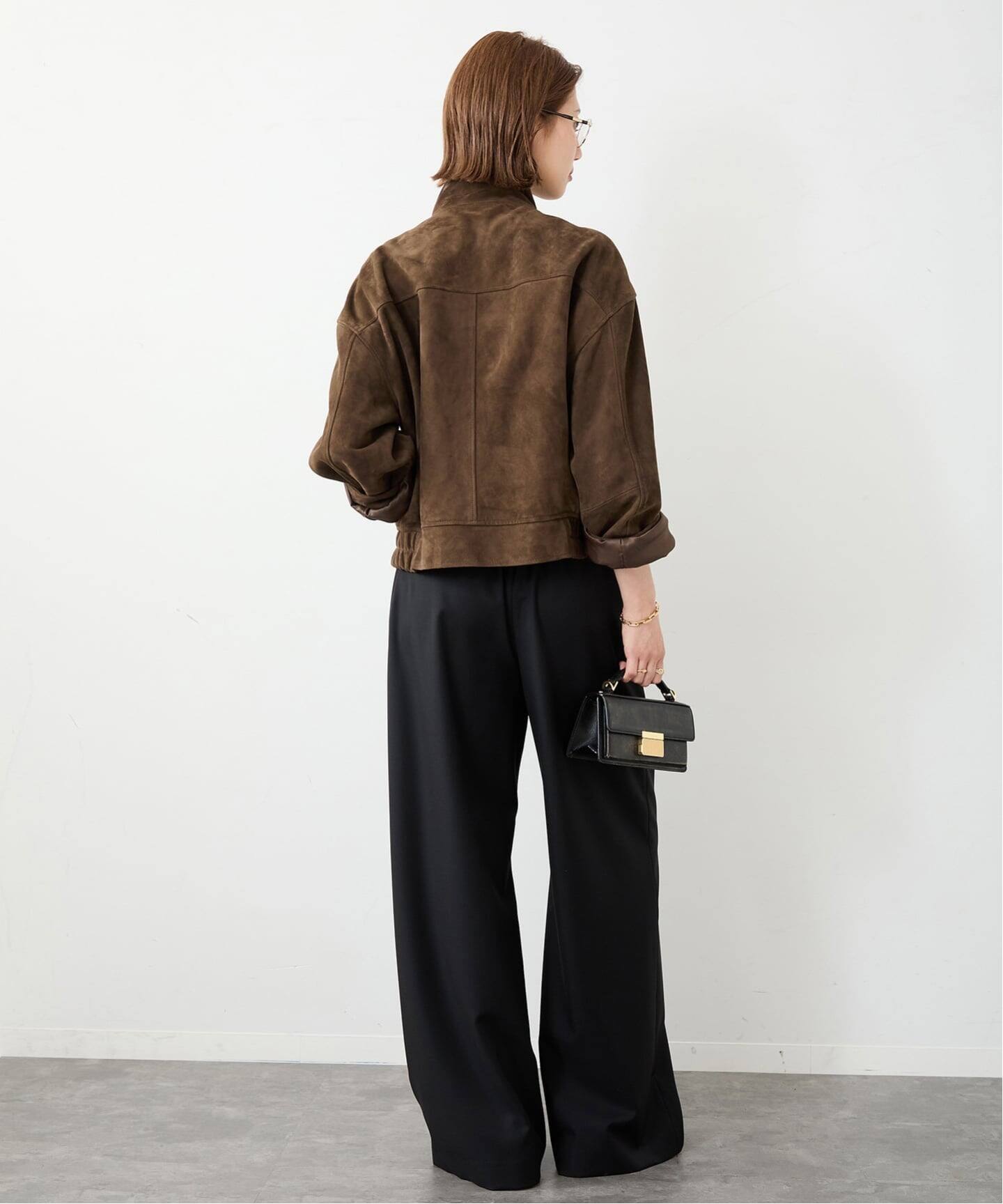 Suede Cropped ブルゾン（レザージャケット）｜Deuxieme Classe