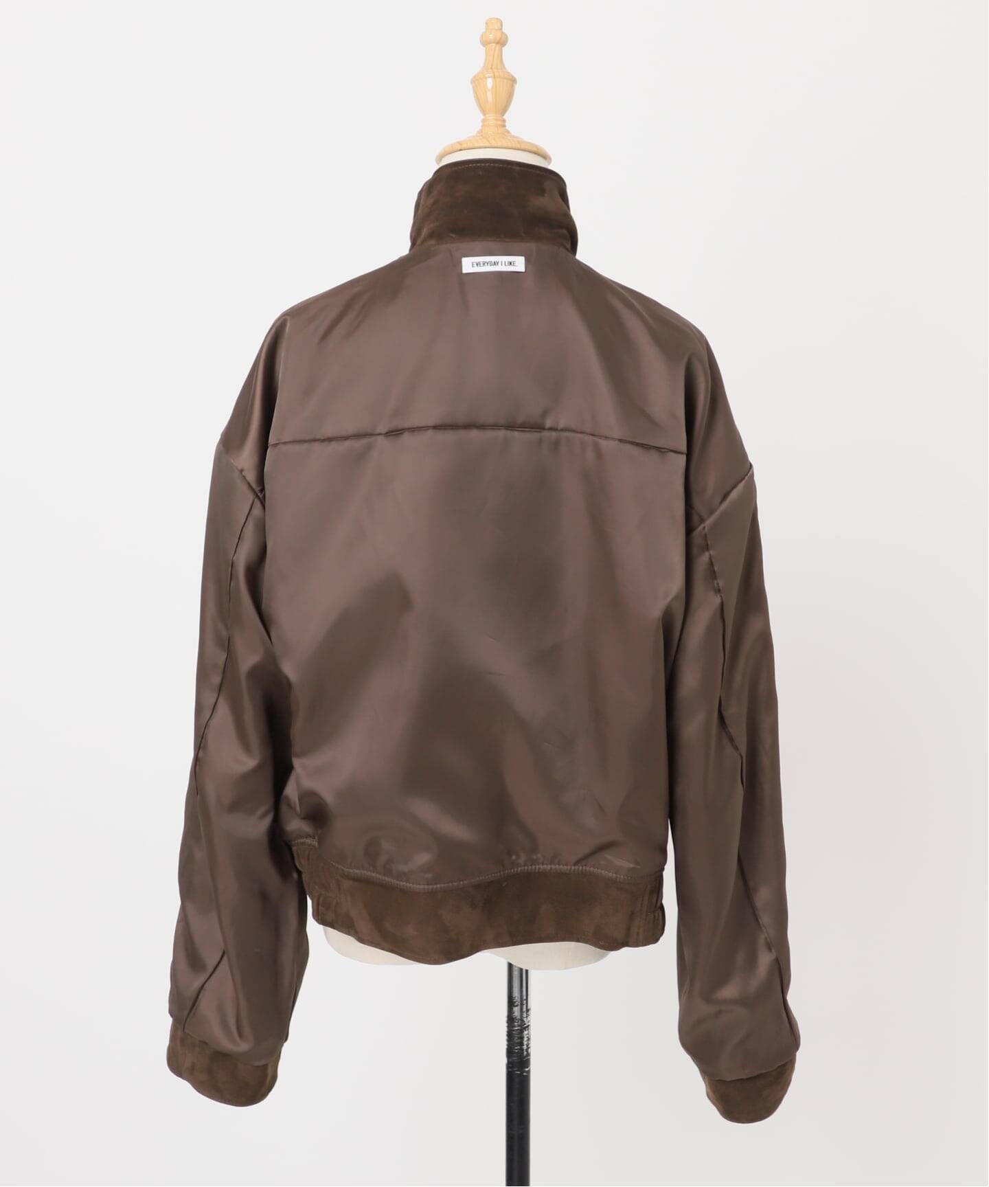 Suede Cropped ブルゾン（レザージャケット）｜Deuxieme Classe