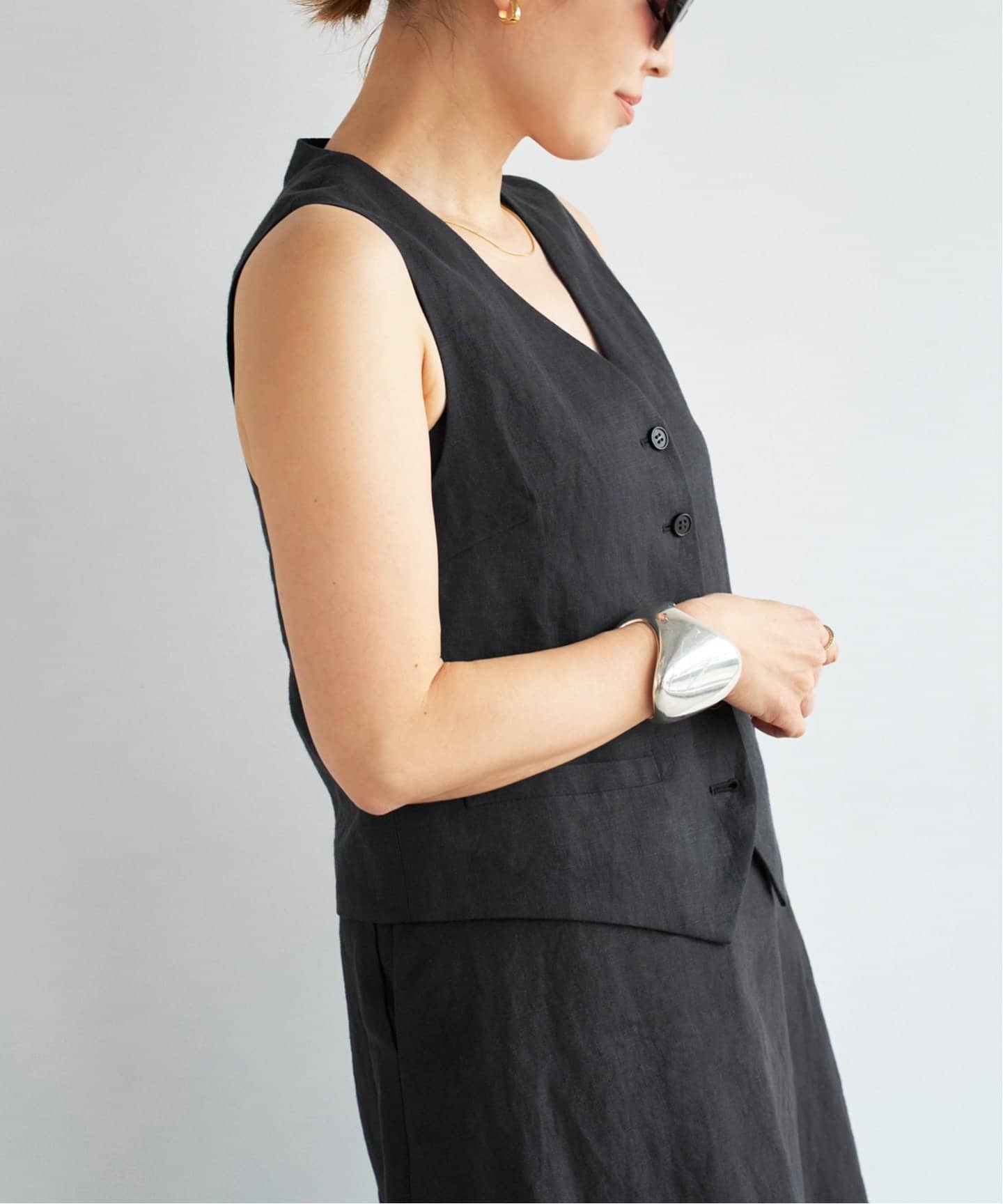 Deuxieme Classe Linen ベスト Linen ベスト（ベスト）｜Deuxieme Classe（ドゥーズィエム