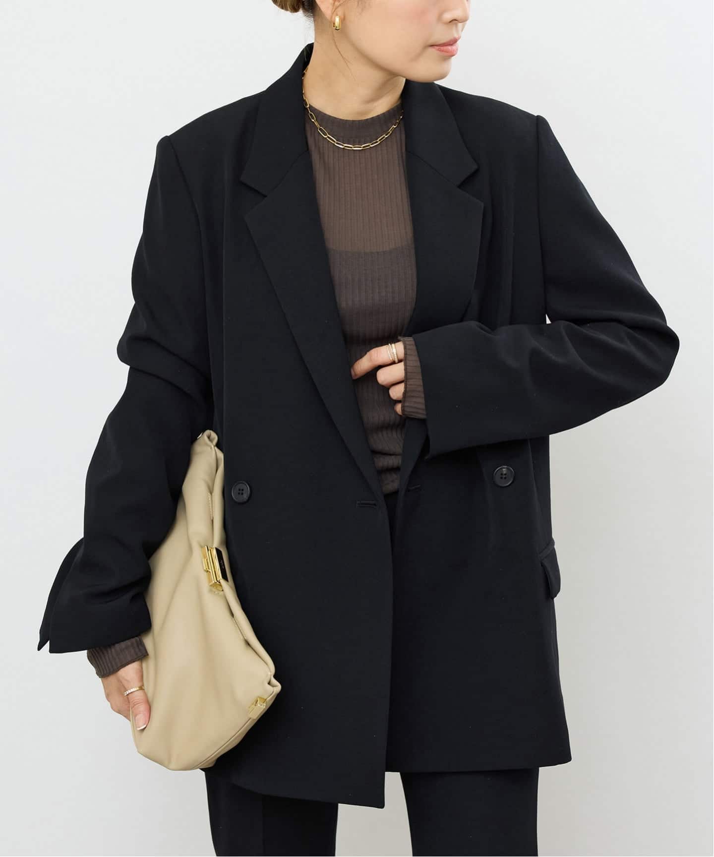 DEUXIEME CLASSE - himi☆Deuxieme Classe EVERYDAY グリーン 追加 Essential ジャケット（テーラードジャケット）｜Deuxieme